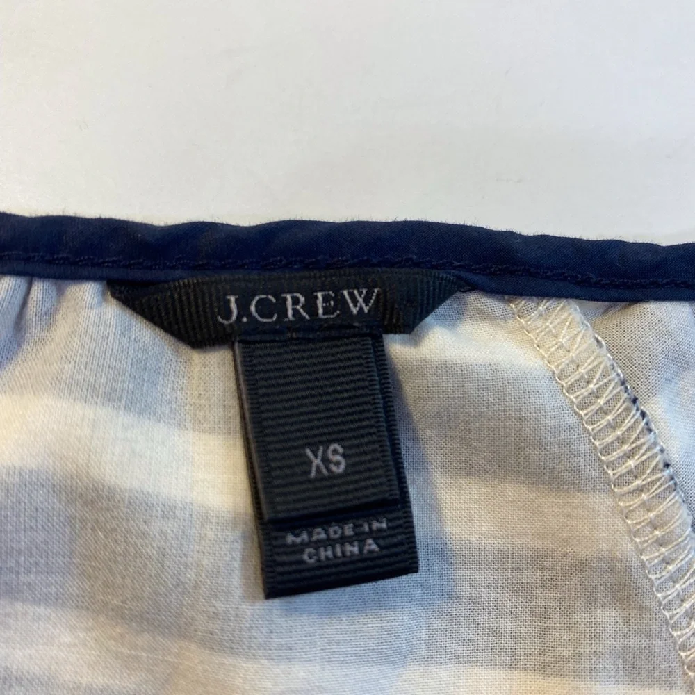 J.Crew Relaxed Striped Top Long Puff Sleeve
